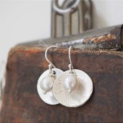 Earrings | Cherry Blossom Disk + Pearl